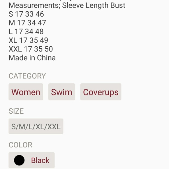 SALE 🎈1 left 😘 New gorgeous crochet Black - Picture 6 of 6